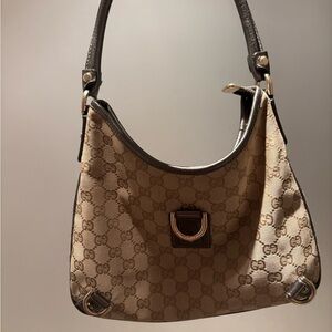 Gucci Tan and Brown Shoulder Bag